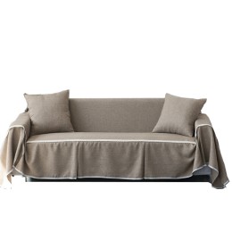 CAS001 訂做純色布藝沙發套   製作滌綸沙發套款式   家居布藝  沙發罩 沙發巾  自訂沙發套款式  沙發套廠房 卡其色 CAS001 訂做純色布藝沙發套   製作滌綸沙發套款式   家居布藝  沙發罩 沙發巾  自訂沙發套款式  沙發套廠房 卡其色